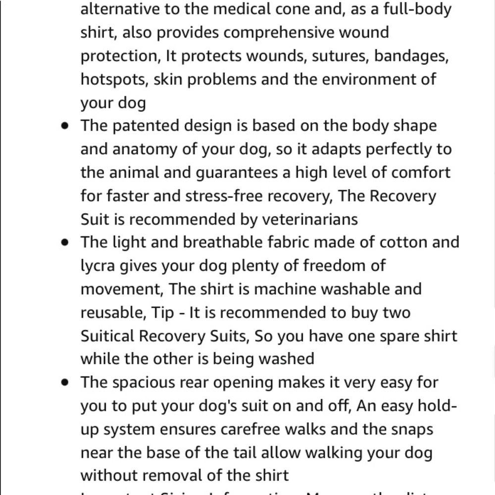 Suitical Dog Recovery Suit - Picture 7 of 7
